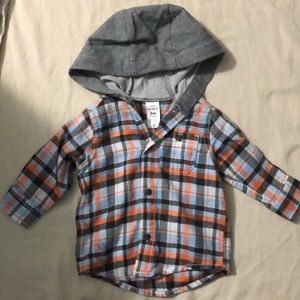 Carters hooded flannel
